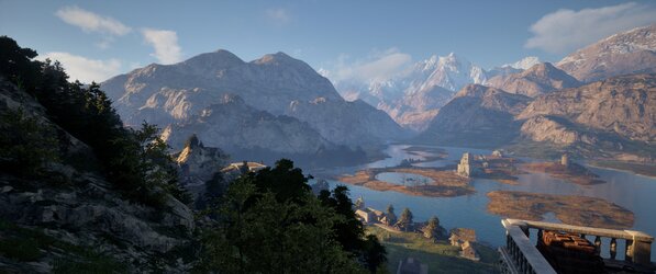 PC-Spiel mit Grafik- und Performance-Einstellungen auf dem Bildschirm