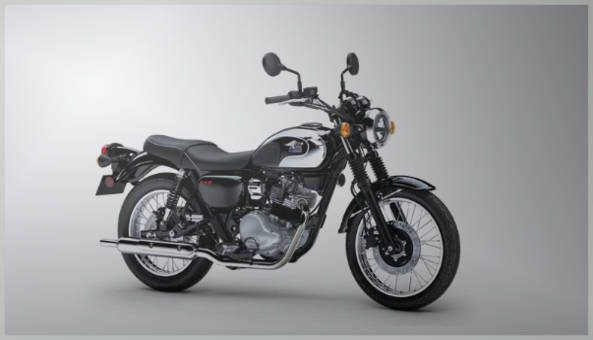 Kawasaki Meguro S1 in einer Garage